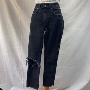 Abercrombie the mom high rise distressed 26